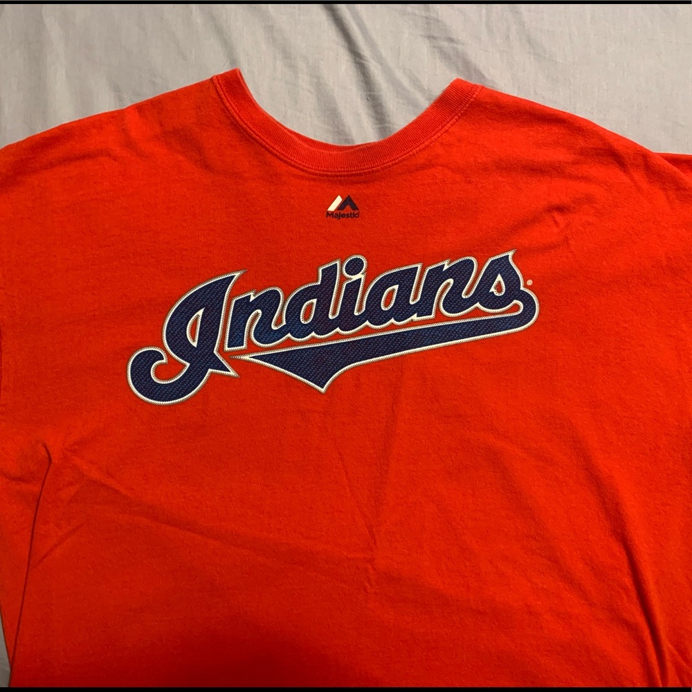 Cleveland Indians T-shirt-100% cotton,size L. Used good condition-no tears/holes